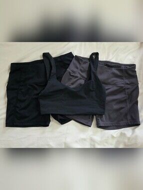 Bundle Active Wear. Size Small. 1 Sports Bra & 2 Running Shorts.